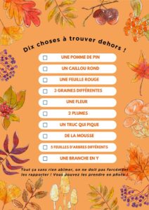Flyer Liste Activites tresors enfants